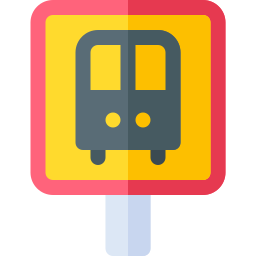 Bus stop icon