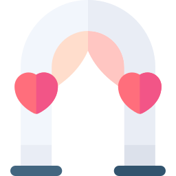 Wedding arch icon