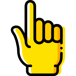 Pointing up icon