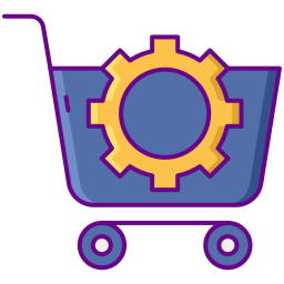 Shopping online icon