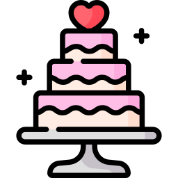 Wedding cake icon