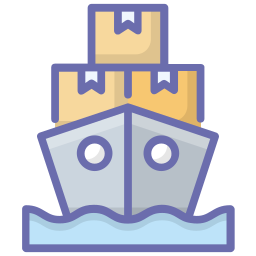 Cargo ship icon