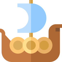 Viking ship icon