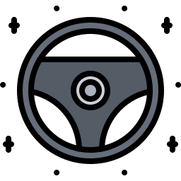 Steering wheel icon