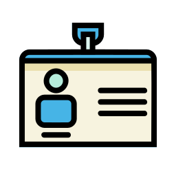 carte d'identité Icône