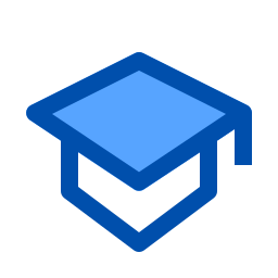 Graduation hat icon