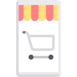 Mobile shopping icon