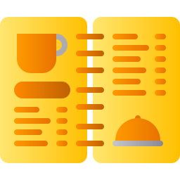 Restaurant menu icon