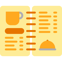 Restaurant menu icon