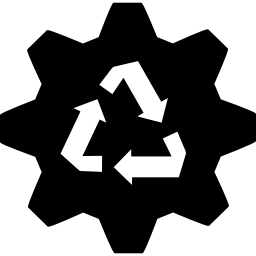 Recycling factory  icon