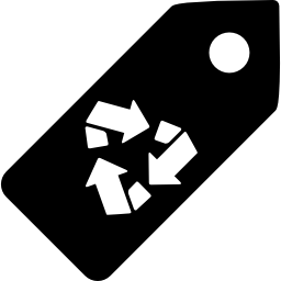 Recycled tag icon