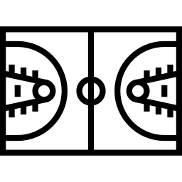 Basketball court icon