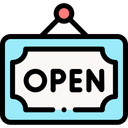 Open sign icon