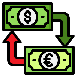 geld wisselen icoon