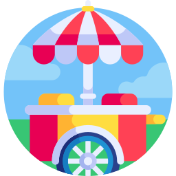 Food cart icon