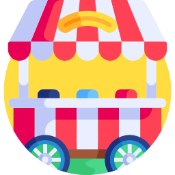 Food stand icon