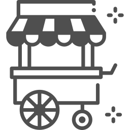 carrello alimentare icona