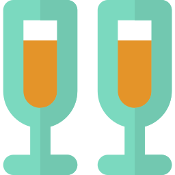 Champagne glass icon