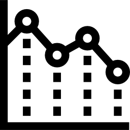 gráfico de linha Ícone