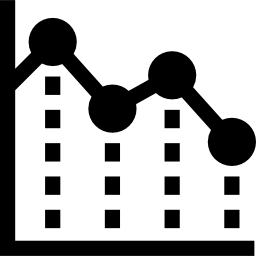 gráfico de linha Ícone