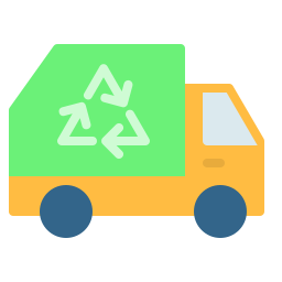 Garbage truck icon