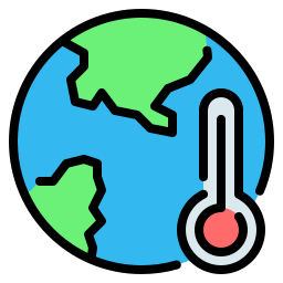 opwarming van de aarde icoon