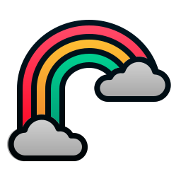 regenboog icoon