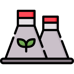 Eco factory icon