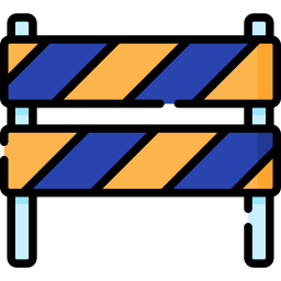 Traffic barrier icon