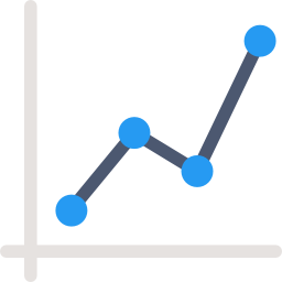 grafico a linee icona