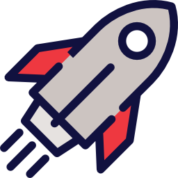 Rocket launch icon