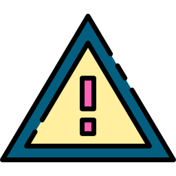 Warning sign icon