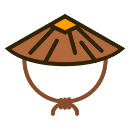 Bamboo hat icon