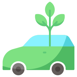 Eco car icon