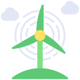 Wind power icon