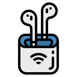 Wireless headphones icon