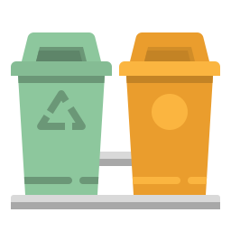 Garbage bin icon