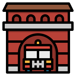 Fire station icon