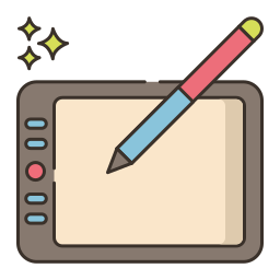 Drawing tablet icon