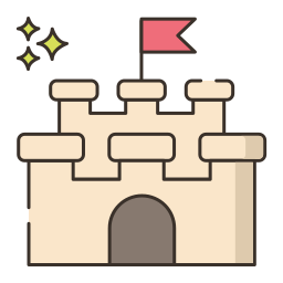 Sand castle icon