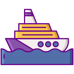 Cruise ship icon