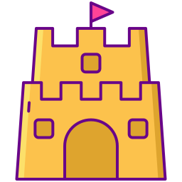 Sand castle icon