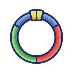 Glow wristband icon