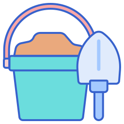 Sand bucket icon