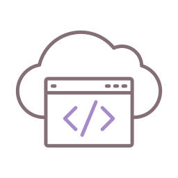 kodowanie w chmurze ikona