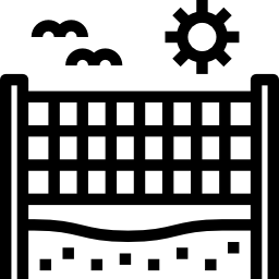 strand volleybal icoon