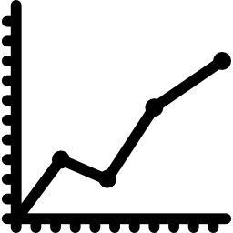 graphique en ligne Icône