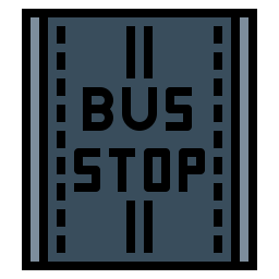 Bus stop icon