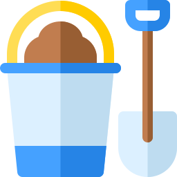 Sand bucket icon