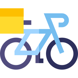 Delivery bike icon